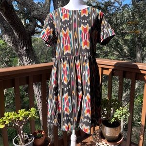 Mata Traders Serenade Ikat Dress Size L